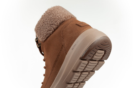 Buty zimowe damskie sportowe Skechers Glacial Ultra-Woodlands [16677/BRN]
