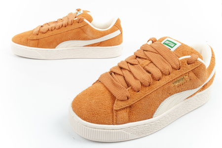  Puma Suede XL Hairy buty sneakersy skóra modne brązowe
