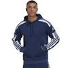 Adidas bluza sportowa kangurka z kapturem męska granatowa modna logo