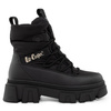 Lee Cooper buty zimowe damskie czarne ocieplane botki na zamek