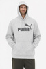 Puma bluza sportowa kangurka z kapturem męska szara modna bawełniana