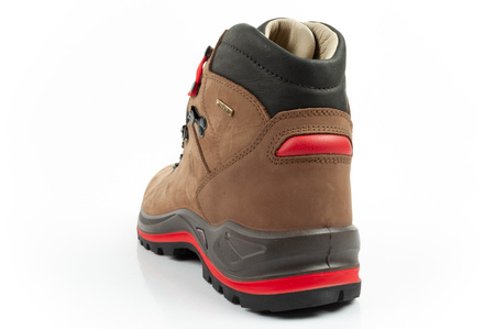 Grisport Marrone buty męskie trekkingowe skóra wodoodporne za kostkę brązowe