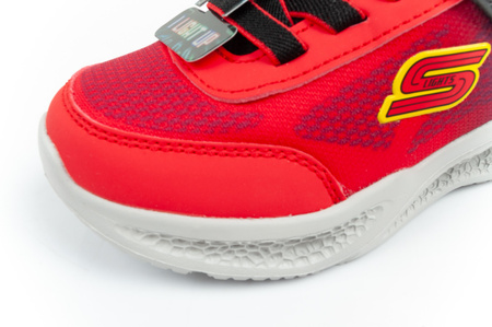 Buty sportowe dziecięce Skechers S Lights-Meteor [401495N/RDBK] LED