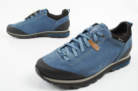 Aku Bellamont Gore-tex buty trekkingowe damskie wytrzymałe turystyczne czarno-niebieskie