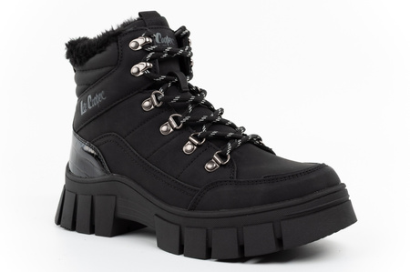 Lee Cooper buty zimowe damskie czarne botki ocieplane trzewiki
