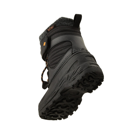 Lee Cooper buty zimowe dziecięce śniegowce czarne ocieplane na rzep