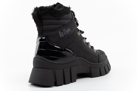 Lee Cooper buty zimowe damskie czarne botki ocieplane trzewiki