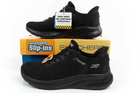 Buty sportowe damskie Skechers Bobs Squad [117497/BBK] SLIP-INS