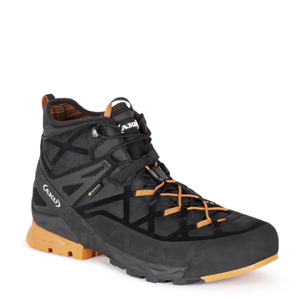 Aku Rock buty sportowe męskie trekkingowe Gore-Tex za kostkę czarne