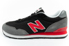 New Balance 515 buty sportowe męskie sneakersy modne wygodne czarne czerwone