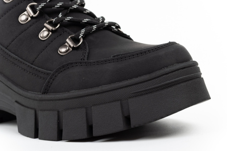 Lee Cooper buty zimowe damskie czarne botki ocieplane trzewiki