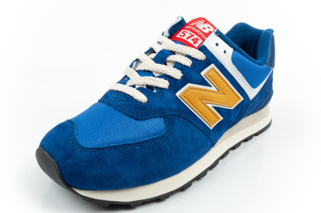 New Balance 574 buty sportowe męskie sneakersy modne skórzane niebieskie