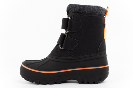 Lee Cooper buty zimowe dziecięce śniegowce czarne ocieplane na rzep